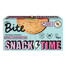 Крекеры овсяные сладкие с кокосом и семенами чиа
