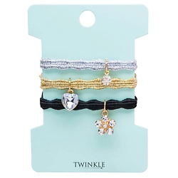 Резинки для волос SILVER, GOLD, BLACK