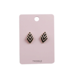 Серьги Black Zigzag