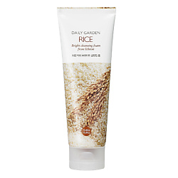 Очищающая пенка с рисом Daily Garden Rice Bright cleansing foam from Icheon