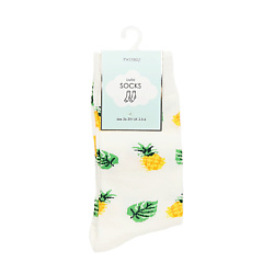 Носки модель Pineapple, цвет белый