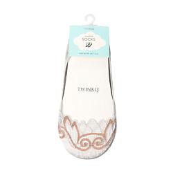 Кружевные следки TWINKLE, цвет: серый, форма 2