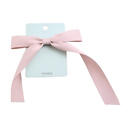 Резинка для волос с бантом Pink Satin