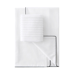 Набор Antibacterial Beauty Set: наволочка и махровая салфетка для красоты и защиты кожи. Цвет: «Альпийский снег» (белый)