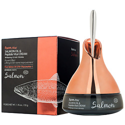 Крем для лица Омолаживающий с маслом лосося и пептидами Salmon Oil & Peptide Vital Cream