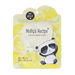 DEAR MOLLY Тканевая маска "Рецепты Молли. Лимон" Molly`s Recipe