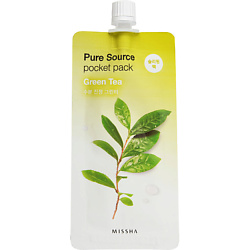 Маска кремовая ночная MISSHA Pure Source с экстрактом зеленого чая