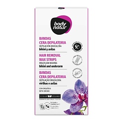 Полоски восковые для подмышечной зоны и бикини орхидея Wax Strips Hair Removal Underarm and Bikini