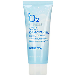 Пенка для лица очищающая с кислородом O2 Premium Aqua Foam Cleansing