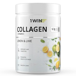Коллаген c витамином C, со вкусом лимона и лайма Dietary Supplement Collagen + Vitamine C, Lemon-Lime