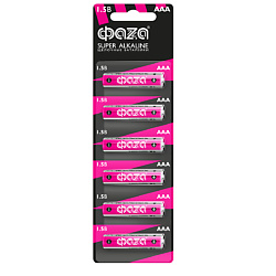Батарейки Щелочные Super Alkaline LR03, BL-6, бл. 6 шт.