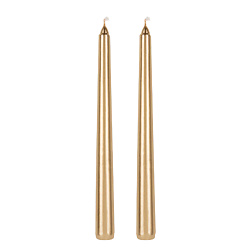 Свечи конусные золотые