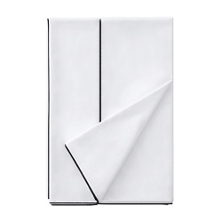 Антибактериальный пододеяльник Duvet Cover, ЕВРО, 200х220 см. Цвет: «Альпийский снег» (белый)