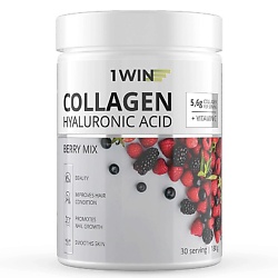 Коллаген с витамином C и с гиалуроновой кислотой, ягодный микс Dietary Supplement Collagen + Vitamine C + Hyaluronic Acid, Berry Mix