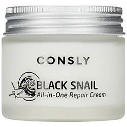 Крем для лица многофункциональный восстанавливающий с муцином черной улитки Black Snail All-In-One Repair Cream