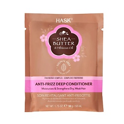 Маска для непослушных волос с маслом ши и экстрактом гибискуса Shea Butter Anti-Frizz Deep Conditioner