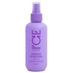 Кератиновый крем - спрей для повреждённых волос Keratin Injection 20 in 1 Cream - Spray