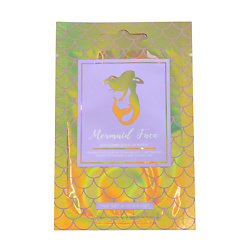 MERMAID FACE Тканевый патч для губ увлажняющий с экстрактом кокоса голографический золотистый