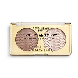 Бронзер и хайлайтер SCULPT AND GLOW