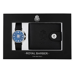 Набор аксессуаров с часами и кошельком Черный