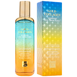 Тонер-сыворотка для лица питательная 2 в 1 с золотом и коллагеном Gold Collagen Nourishing 2 in 1 Serum Toner