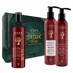 Подарочный набор Шампунь Red Wine +Бальзам Red Wine +Термозащита Red Wine +подарок Шоппер