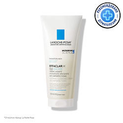 Effaclar H Iso-Biome Успокаивающий очищающий крем-гель для лица против несовершенств, от сухости и забитых пор, с маслом карите (ши), ниацинамидом