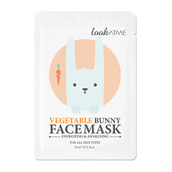 Маска для лица тканевая наполняющая кожу энергией Vegetable Bunny Face Mask