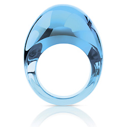 LALIQUE Кольцо-Кабошон Bleu Clair (прозрачный синий)