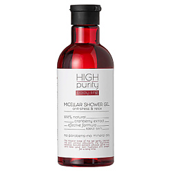 Мицеллярный гель для душа с натуральным экстрактом клюквы Body Line Micellar Shower Gel