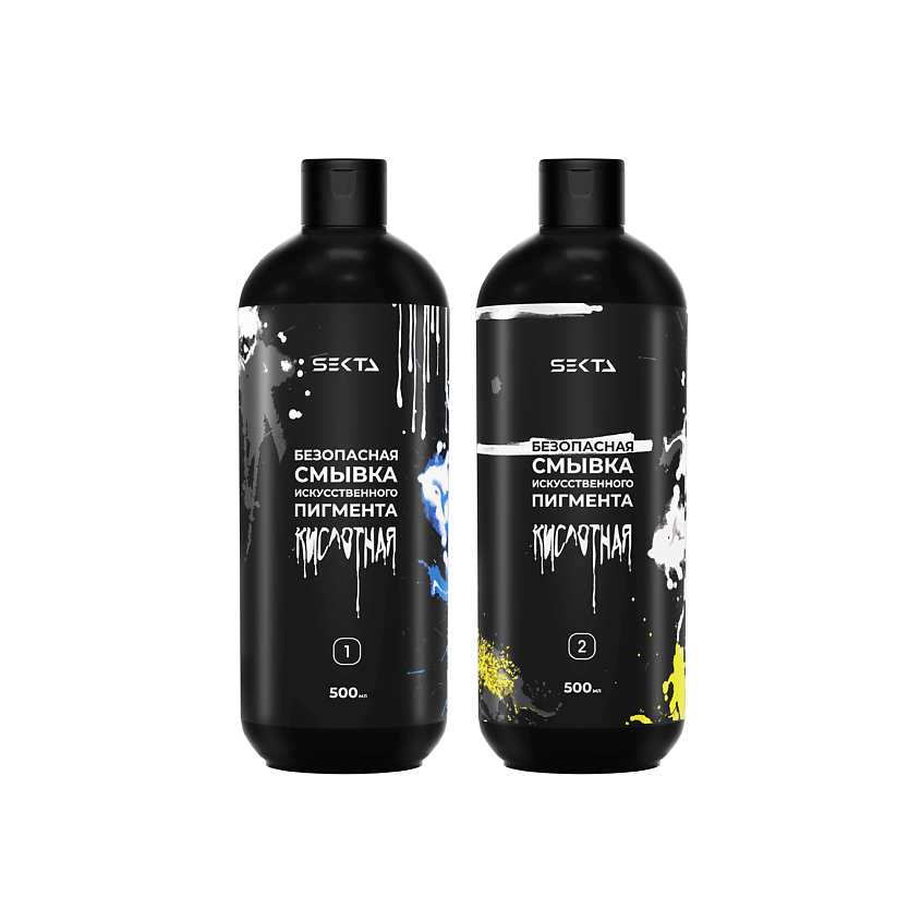 HAIR SEKTA Безопасная смывка искусственного пигмента (Кислотная), 500 ...