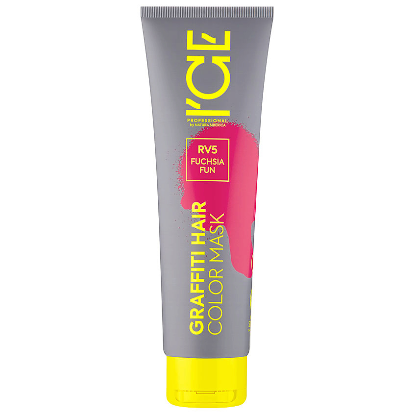 ICE BY NATURA SIBERICA Маска для волос тонирующая Fuchsia Fun Graffiti ...