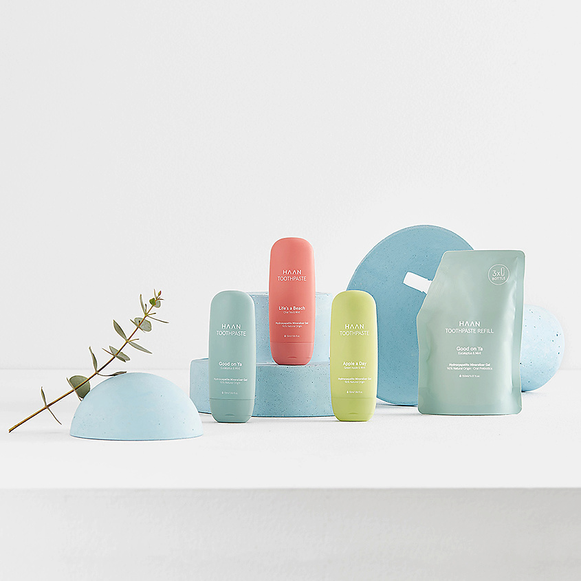 HAAN Зубная паста с пребиотиками "Эвкалипт и мята" в рефилле Toothpaste Good On Ya – фото 2