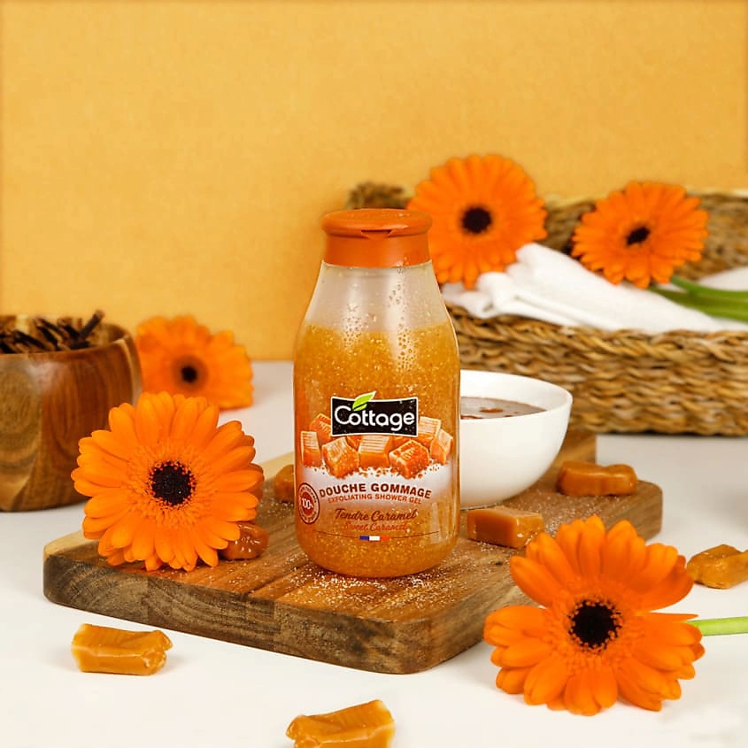 COTTAGE Гель для душа отшелушивающий Exfoliating Shower Gel – Sweet Caramel – фото 2