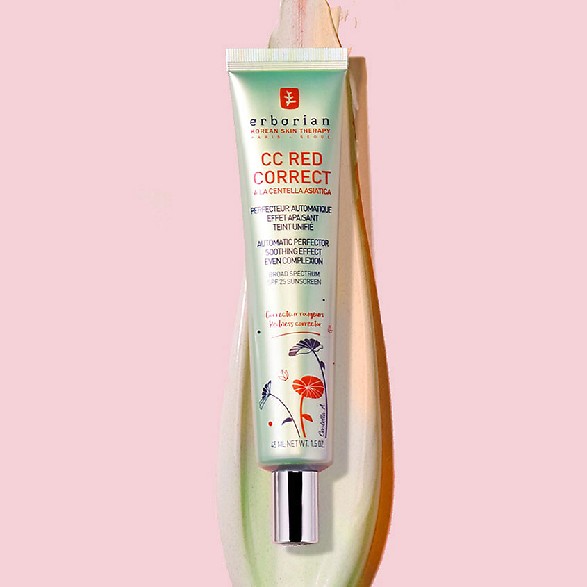 ERBORIAN Корректирующий крем для лица CC Red Correct – фото 4