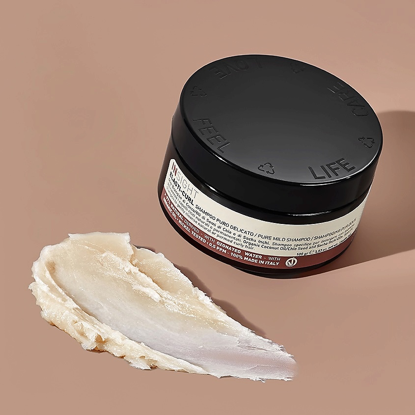 

INSIGHT PROFESSIONAL Увлажняющий шампунь-воск для кудрявых волос ELASTI-CURL Pure mild shampoo, Увлажняющий шампунь-воск для кудрявых волос ELASTI-CURL Pure mild shampoo