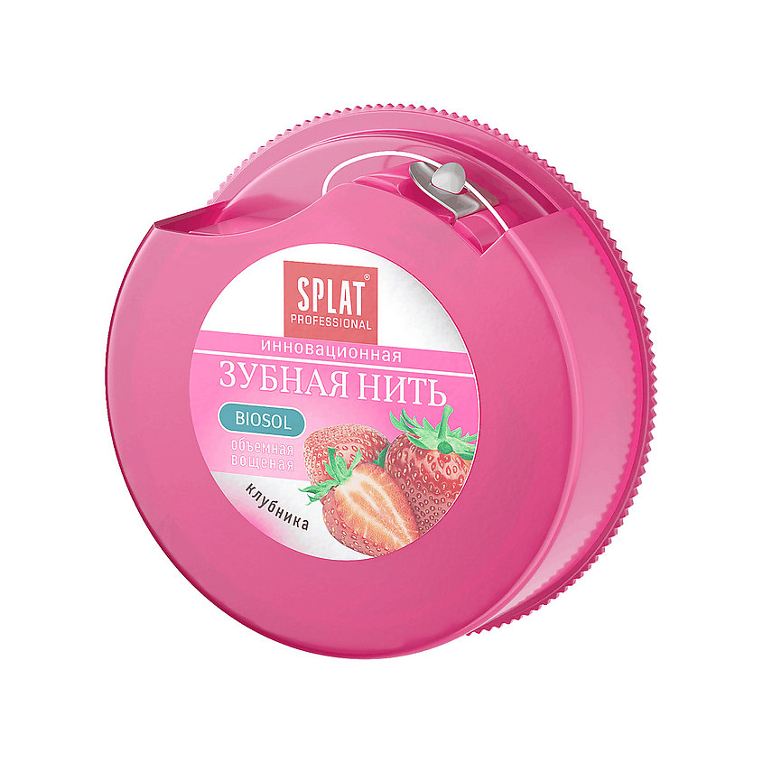SPLAT Объемная зубная нить с ароматом клубники Professional DentalFloss – фото 2
