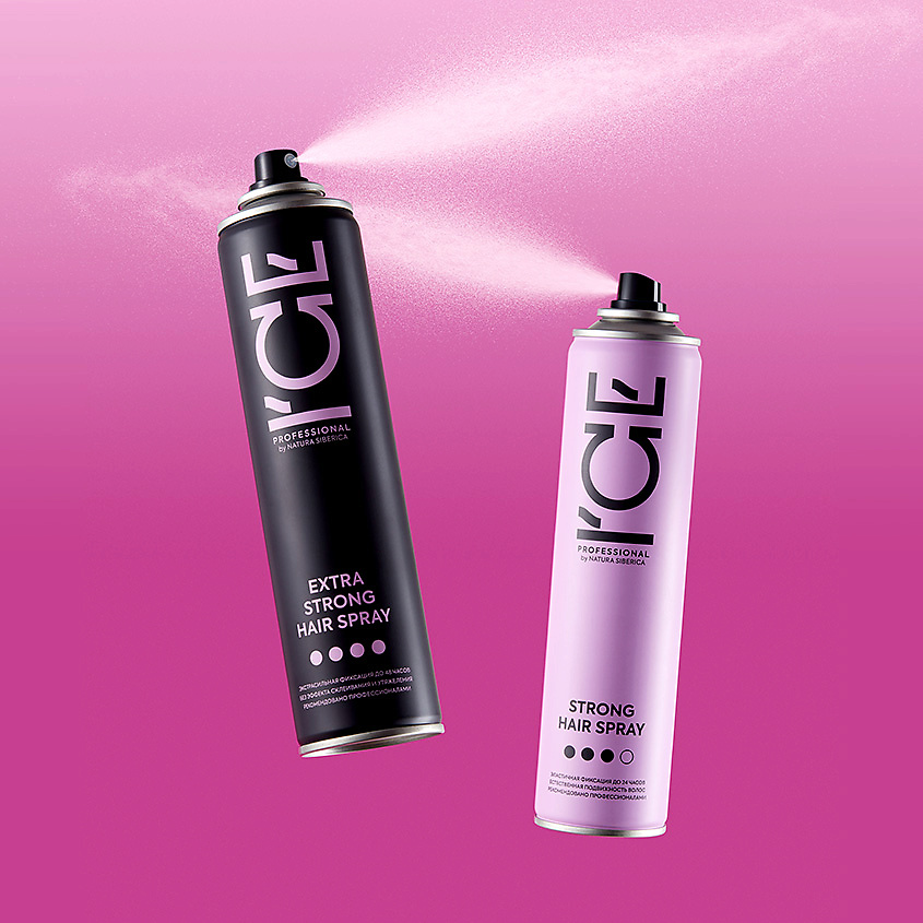 ICE by NATURA SIBERICA Лак для волос экстрасильной фиксации Extra