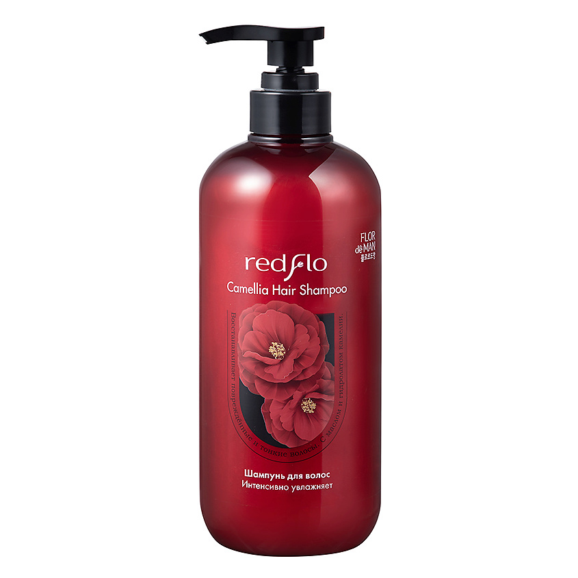 Изображение товара FLOR DE MAN Шампунь для волос Redflo Camellia Hair Shampoo, 700 мл
