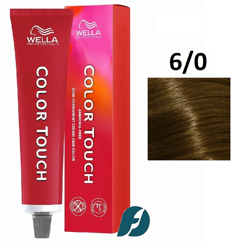 Изображение товара WELLA PROFESSIONALS Интенсивное тонирование для волос Color Touch, 6/0 темный блонд
