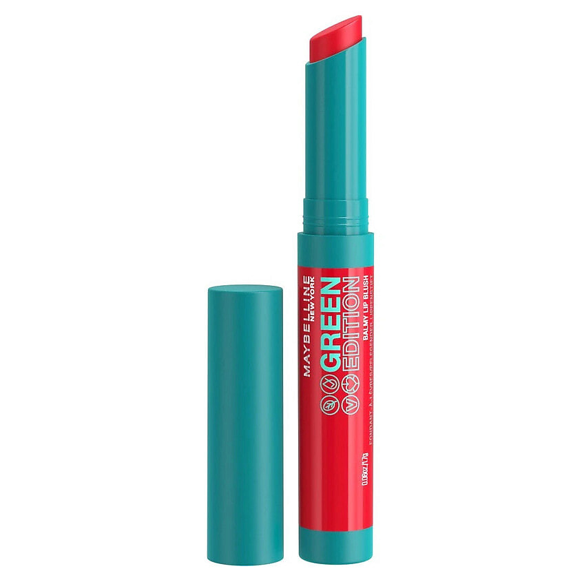 Изображение товара MAYBELLINE Цветной бальзам для губ Green Edition Balmy Lip Blush, 004 Flare