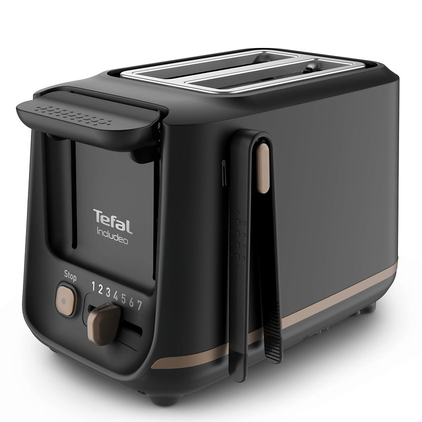 Изображение товара TEFAL Тостер Includeo TT533811, с 7 степенями поджаривания, магнитом для щипцов, 850 Вт