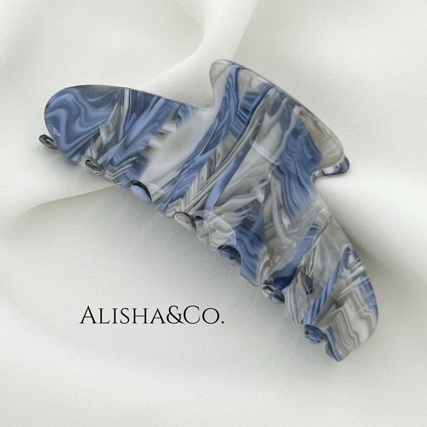 Изображение товара ALISHA&CO. Крабик для волос большой INDIGO, Серый