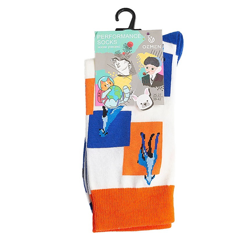 Изображение товара OEMEN Носки унисекс PM397 хлопковые яркий дизайн для взрослых