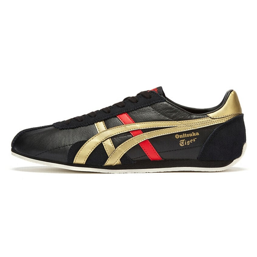 Изображение товара Onitsuka Tiger Кроссовки Runspark Black Gold Red мужские 46 EU стильные и комфортные