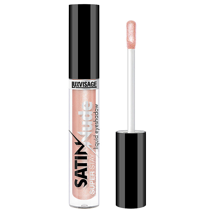 Изображение товара LUXVISAGE Жидкие тени для век Satin Nude Super Stay, № 202 Pastel Peach, 3,5 г