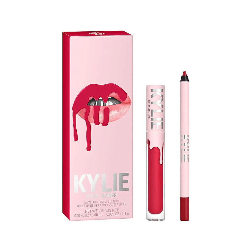 Изображение товара KYLIE COSMETICS BY KYLIE JENNER Набор для макияжа губ Matte Lip Kit Помада+Карандаш, 402 - MARY JO K