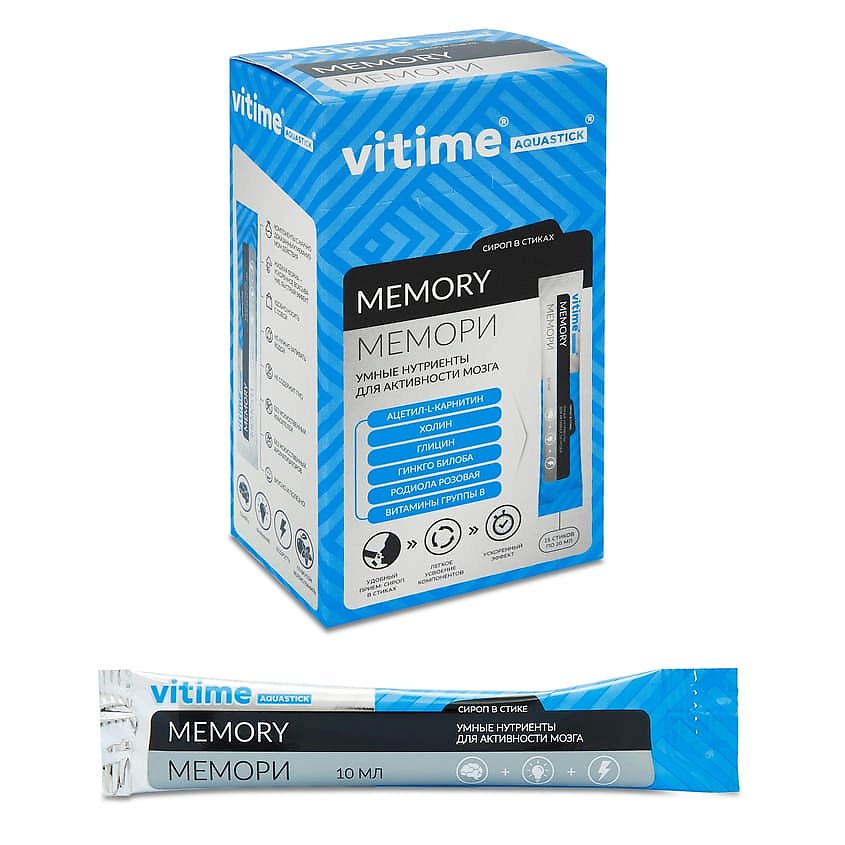 Изображение товара VITIME Aquastick Memory Аквастик Мемори, 15 шт.