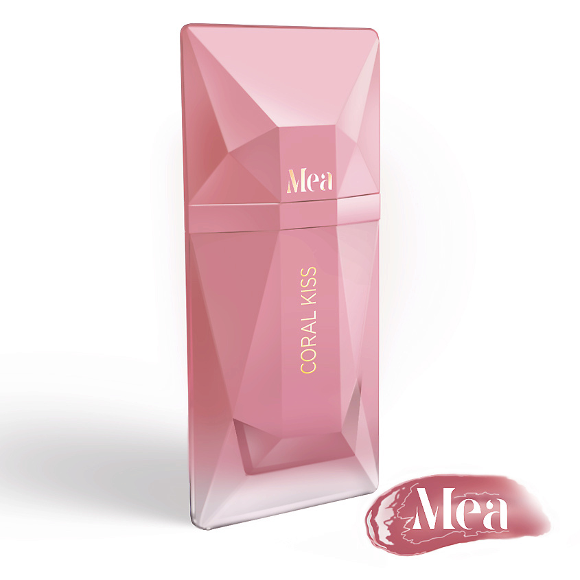 Изображение товара MEA Стойкий блеск для губ с маслом Ши, № 03 Coral kiss, 4,5 мл