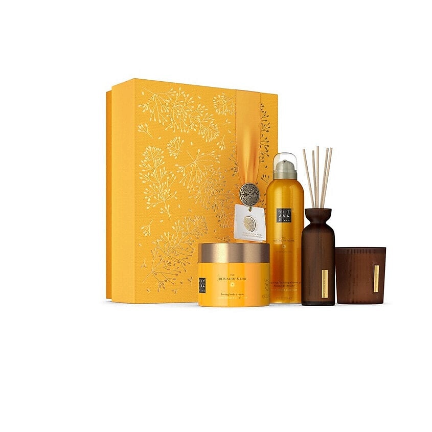 Изображение товара RITUALS... Набор для ухода за телом и ароматерапии The Ritual Of Mehr Gift Set L, 200 мл + 140 г + 70 мл + 200 мл
